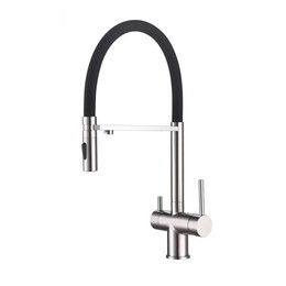 Смеситель для кухни Grocenberg GB4096NK, никель - фото 