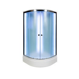 Душевая кабина Avacan 110x110 см D311SLED, хром/матовое (безсиликоновая сборка) - фото 