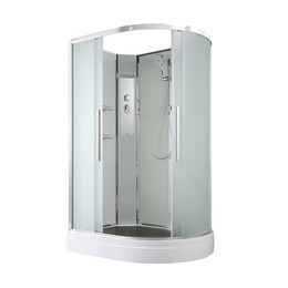 Душевая кабина Avacan 110x80 см EM2811LN, хром/матовое (безсиликоновая сборка) - фото 