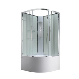 Душевая кабина Avacan 110x110 см EM5011NT, хром/прозрачное (безсиликоновая сборка) - фото 