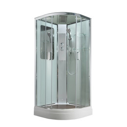 Душевая кабина Avacan 90x90 см A2090, хром/прозрачное (безсиликоновая сборка) - фото 