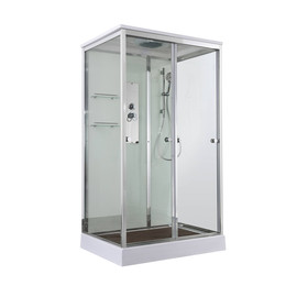 Душевая кабина Avacan 120x90 см V2012, хром/прозрачное (безсиликоновая сборка) - фото 