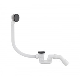 Сифон для ванны автоматический Grocenberg GB230BL, чёрный матовый - фото 