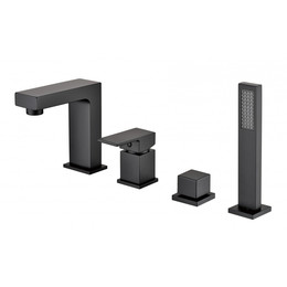 Смеситель для ванны Groсenberg GB6008-1BL, чёрный матовый - фото 