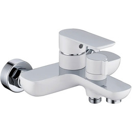 Смеситель для ванны Grocenberg GB8009WC, белый хром - фото 