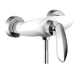 Смеситель для ванны Grocenberg GB9001WC, белый хром - фото 