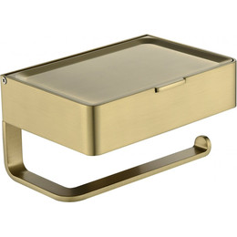 Держатель для туалетной бумаги Grocenberg AC0050MG, цвет матовое золото - фото 