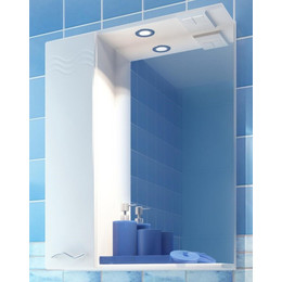 Зеркало-шкаф EvaGold Волна 60 см L EG010120 - фото 