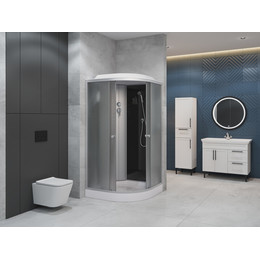 Душевая кабина EvaGold 90х90 см EG210008, хром/матовое - фото 