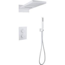 Душевая система для душа с термостатом Abber Weiss Insel AF8052W, белый - фото 