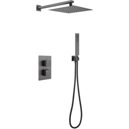 Душевая система для душа с термостатом Abber Daheim AF8251NG, никель - фото 