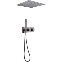 Душевая система для душа с термостатом Abber Daheim AF8255NG, никель - фото 