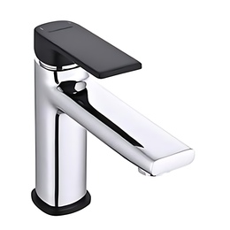 Смеситель для раковины EvaGold Duo EG400068, хром/чёрный матовый - фото 