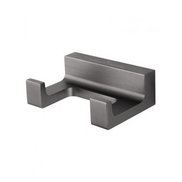 Двойной крючок Wonzon & Woghand Eclipse WW-9125-GM, цвет тёмный графит брашированный - фото 