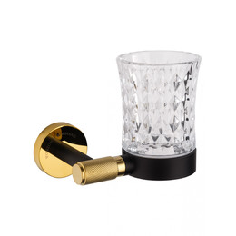 Стакан для зубных щеток Wonzon & Woghand Majestic WW-9221, цвет чёрный - фото 