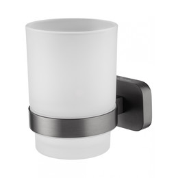 Стакан для зубных щеток Wonzon & Woghand Graffity WW-9321-BGM, цвет тёмный графит брашированный - фото 