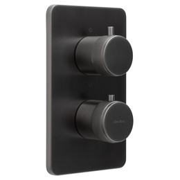 Смеситель для ванны с термостатом Allen Brau Priority 5.31314-MG (со скрытой частью) графит - фото 