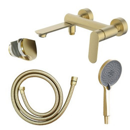 Смеситель для ванны Azario Alanti AZ-K3032MG, золото матовое - фото 