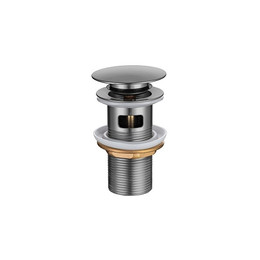 Донный клапан Aquatek AQ6001BGM, оружейная сталь - фото 