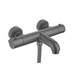 Смеситель для ванны с термостатом Aquatek Вега AQ1043BGM, оружейная сталь - фото 