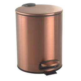 Ведро для мусора с педалью Boheme Uno 10426-CB, цвет брашированная медь - фото 