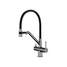 Смеситель для кухни Gappo G4398-89, оружейная сталь/чёрный - фото 