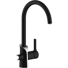 Смеситель для кухни Gappo G4303-6, черный/хром - фото 