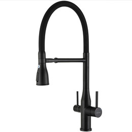 Смеситель для кухни Gappo G4399-76, черный - фото 