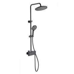 Душевая стойка с термостатом Wonzon & Woghand Muse WW-B3110-MB, чёрный матовый - фото 