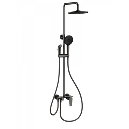 Душевая стойка с гигиеническим душем Wonzon & Woghand WW-A30874-BGG, тёмный графит брашированный - фото 