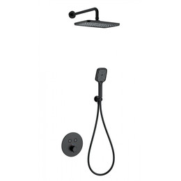 Душевая система для душа с термостатом Wonzon & Woghand WW-D2017-A-MB, чёрный матовый - фото 