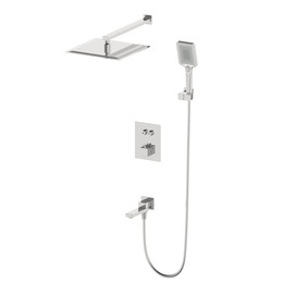 Душевая система для ванны с термостатом Wonzon & Woghand WW-88929003-BN, никель брашированный - фото 