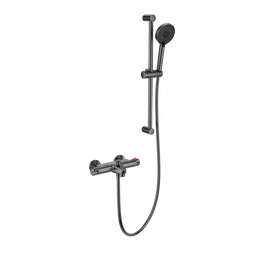Смесители для ванны с термостатом Wonzon & Woghand WW-C2001-A-BGG, тёмный графит - фото 