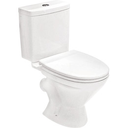 Унитаз-компакт Santek Лига 1.WH30.2.141 с крышкой дюропласт КОСОЙ ВЫПУСК - фото 