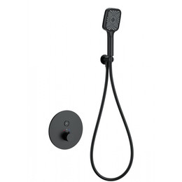 Смесители для душа с термостатом Wonzon & Woghand WW-D1017-A-MB (со скрытой частью) чёрный - фото 