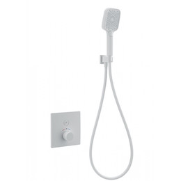 Смесители для душа с термостатом Wonzon & Woghand WW-D1017-B-MW (со скрытой частью) белый - фото 