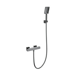 Смесители для душа с термостатом Wonzon & Woghand WW-B2026-A-BGG, тёмный графит - фото 