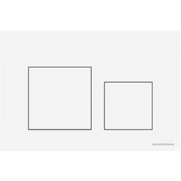 Кнопка смыва Ceramicanova Balance Square CN12-002W, белый глянцевый - фото 