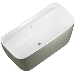 Ванна отдельностоящая Allen Brau Infinity 1 170x78 2.21002.20CGM, белый/олива - фото 