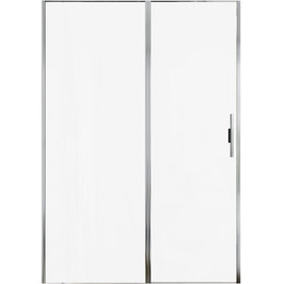 Душевая дверь Allen Brau Priority 140 см 3.31034.00 (стекло 8 мм) серебро браш/прозрачное - фото 