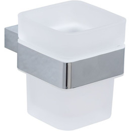 Стакан для зубных щеток Allen Brau Infinity 6.21002-00, цвет белый/хром - фото 