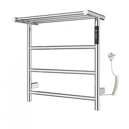 Полотенцесушитель электрический Wonzon & Woghand Bonn с полкой П4 450x500 мм WW-AL402-CR - фото 