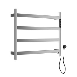 Полотенцесушитель электрический Wonzon & Woghand Essen П4 548x510 мм WW-A404-BR, никель - фото 