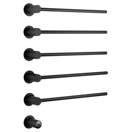 Полотенцесушитель электрический Wonzon & Woghand M&uuml;nchen П5 524x670 мм WW-A355-MB, чёрный - фото 