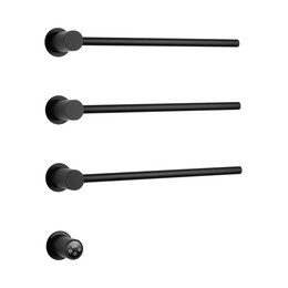 Полотенцесушитель электрический Wonzon & Woghand Hamburg П3 520x515 мм WW-AL313-MB, чёрный - фото 