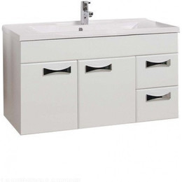 Тумба подвесная с раковиной Акватон Диор 100 см 1A167701DR010, белый - фото 