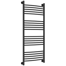 Полотенцесушитель водяной Сунержа Богема+ П20 500x1260 мм (выгнутая перемычка) 15-0221-1250, тёмный титан муар - фото 