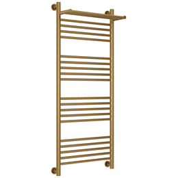 Полотенцесушитель водяной Сунержа Богема+ с полкой П20 500x1260 мм 05-0223-1250, состаренная бронза - фото 