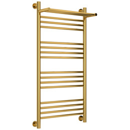 Полотенцесушитель водяной Сунержа Богема+ с полкой П16 500x1060 мм 03-0223-1050, золото - фото 
