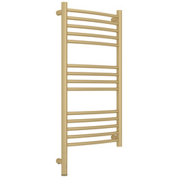 Полотенцесушитель электрический Сунержа Богема 3.1 П14 400x920 мм (выгнутая перемычка) 022-6002-8040 L, шампань матовый - фото 